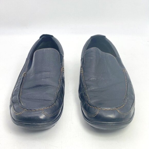 Cole‎ Haan Shoes Mens Loafers 11 M Leather Tucker Venetian Slip On C03557 Black - Picture 1 of 15